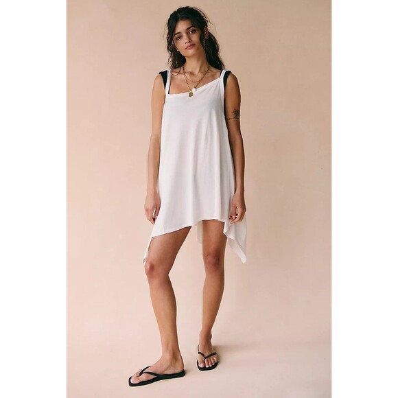 Free People Free-est Alexandra Tunic Top Asymmetrical Sleeveless Cotton L 280751 - Picture 4 of 8